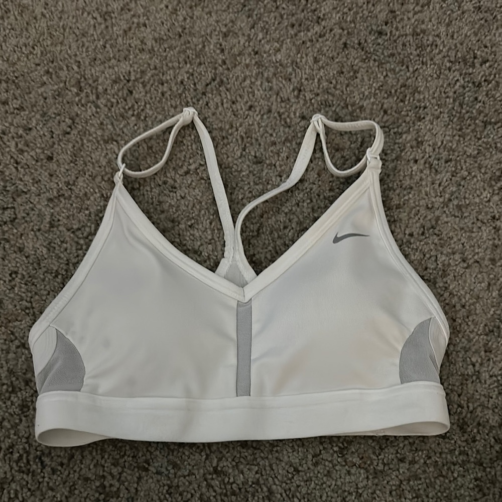 Nike White Sports Bra